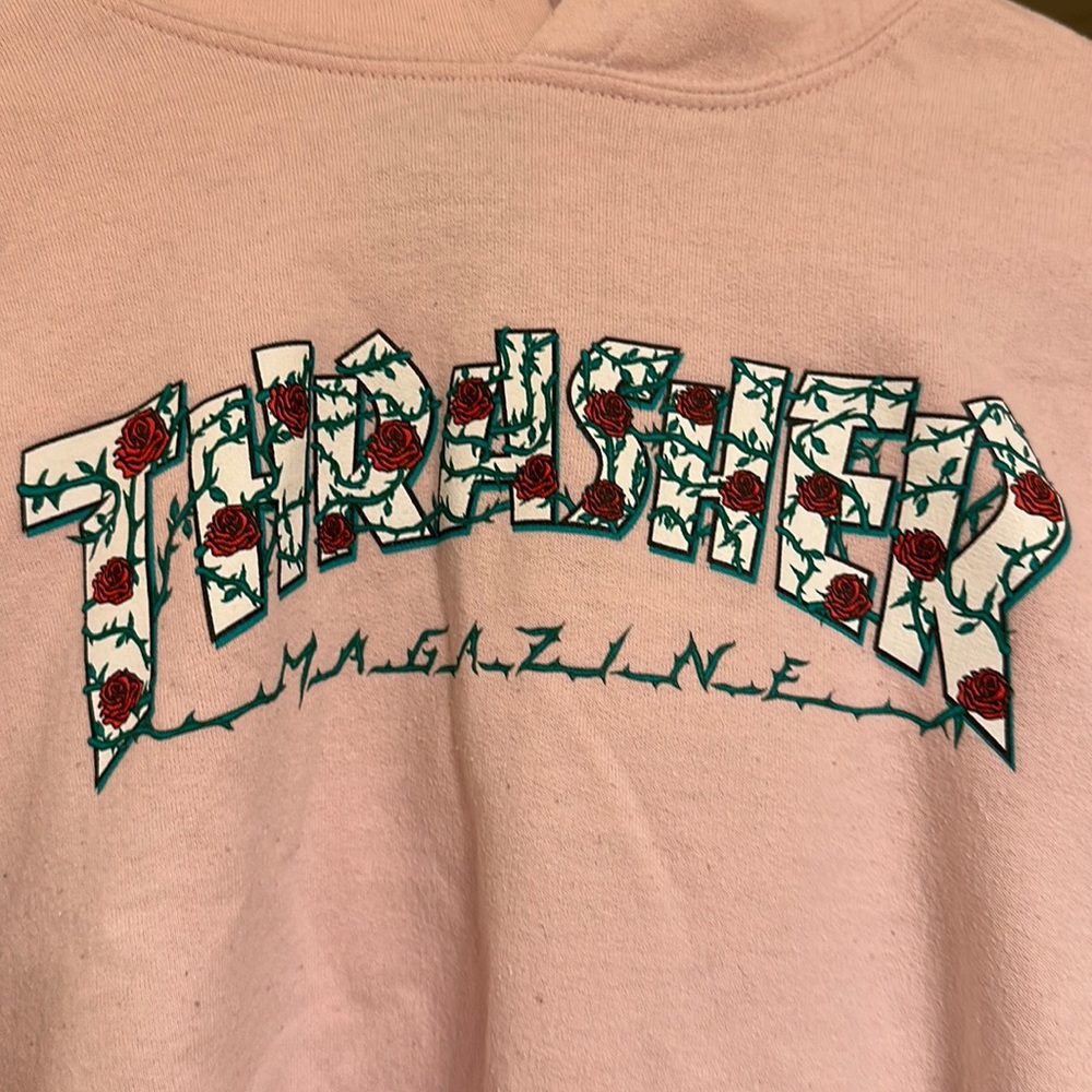 Thrasher pink hoodie
